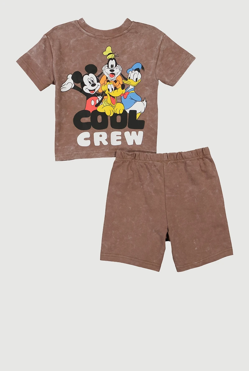 Toddler Boys Mickey and Friends Graphic Tee Shorts Set