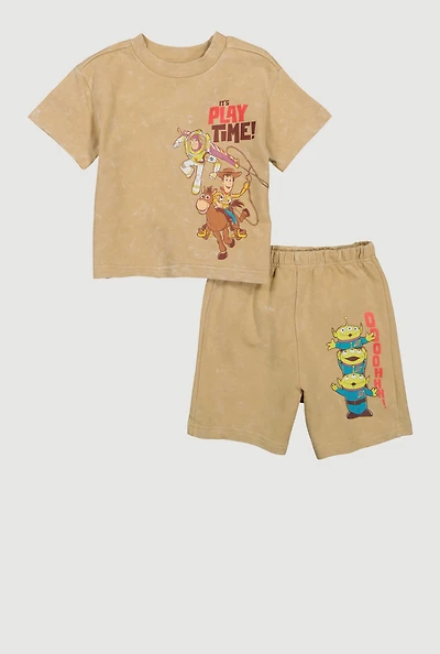 Toddler Boys Its Play Time Graphic T-Shirt and Shorts