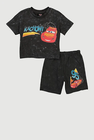 Toddler Boys Lightning McQueen Graphic T-Shirt and Shorts