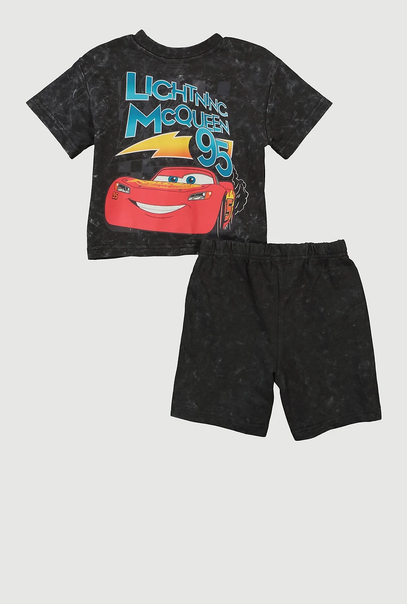 Toddler Boys Lightning McQueen Graphic T-Shirt and Shorts