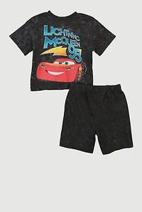 Toddler Boys Lightning McQueen Graphic T-Shirt and Shorts