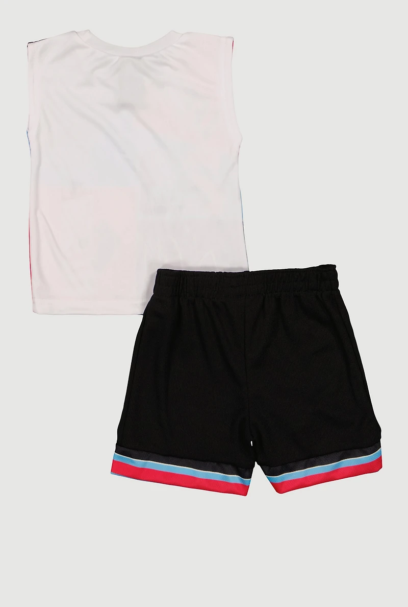 Toddler Boys Legend 23 Graphic Top and Shorts Set