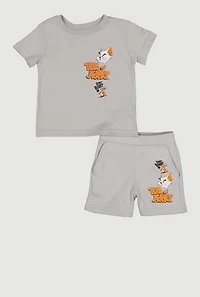 Toddler Boys Tom and Jerry Graphic Tee Shorts