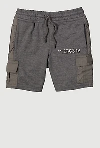 Toddler Boys Graphic Detail Cargo Sweatshorts