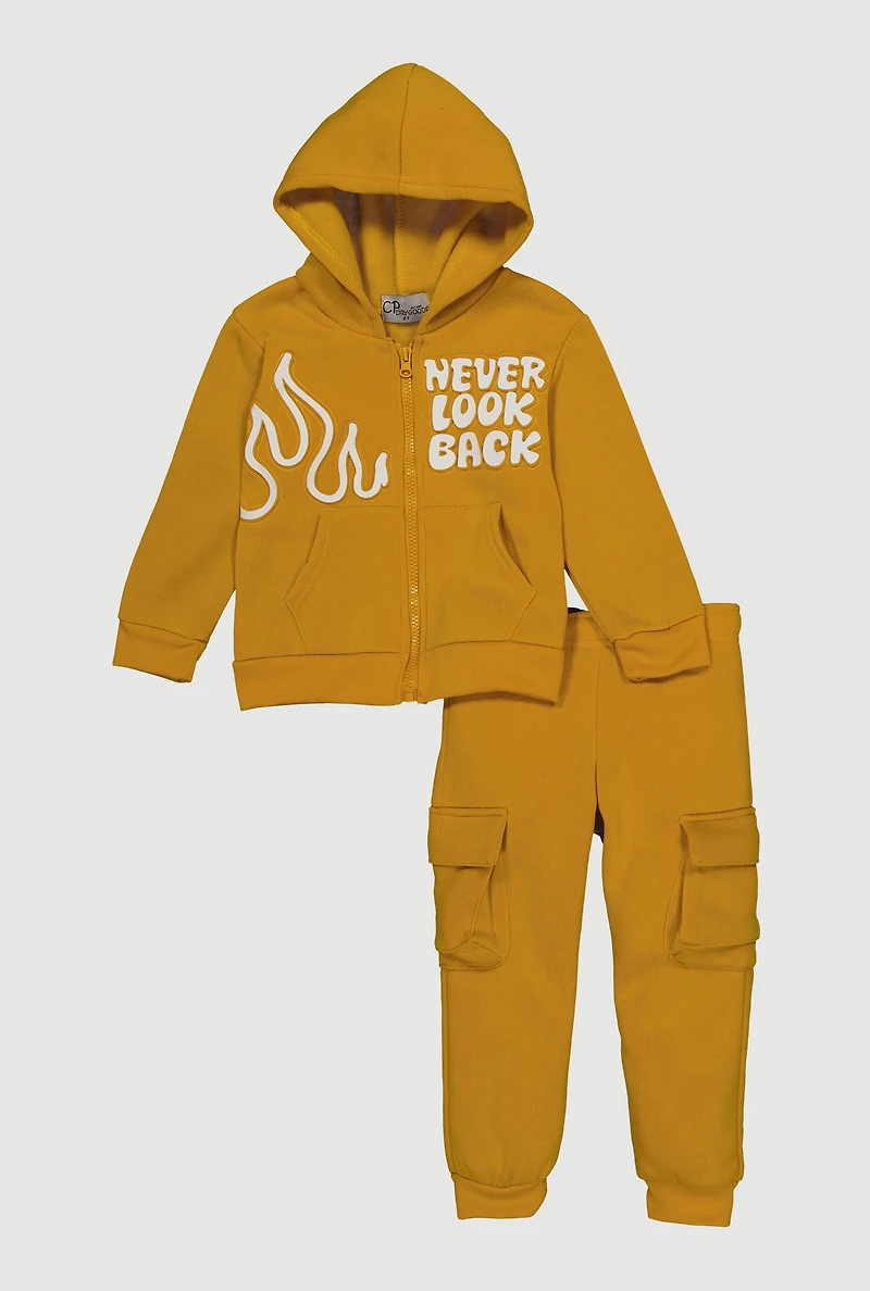 Toddler Boys Never Look Back Graphic Sweatshirt and Joggers