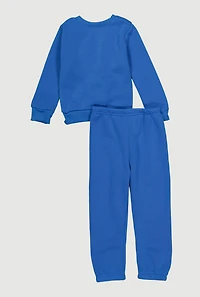 Toddler Boys Teddy Bear Graphic Sweatshirt and Sweatpants