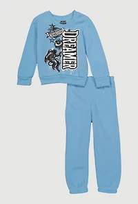 Toddler Boys Dreamer Graphic Sweatshirt and Sweatpants