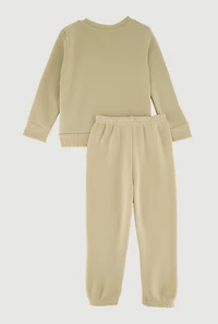 Toddler Boys King Lion Graphic Sweatshirt and Sweatpants Set
