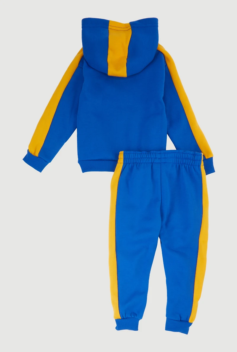 Toddler Boys Southpole Graphic Hoodie and Joggers, Blue, Size 4T