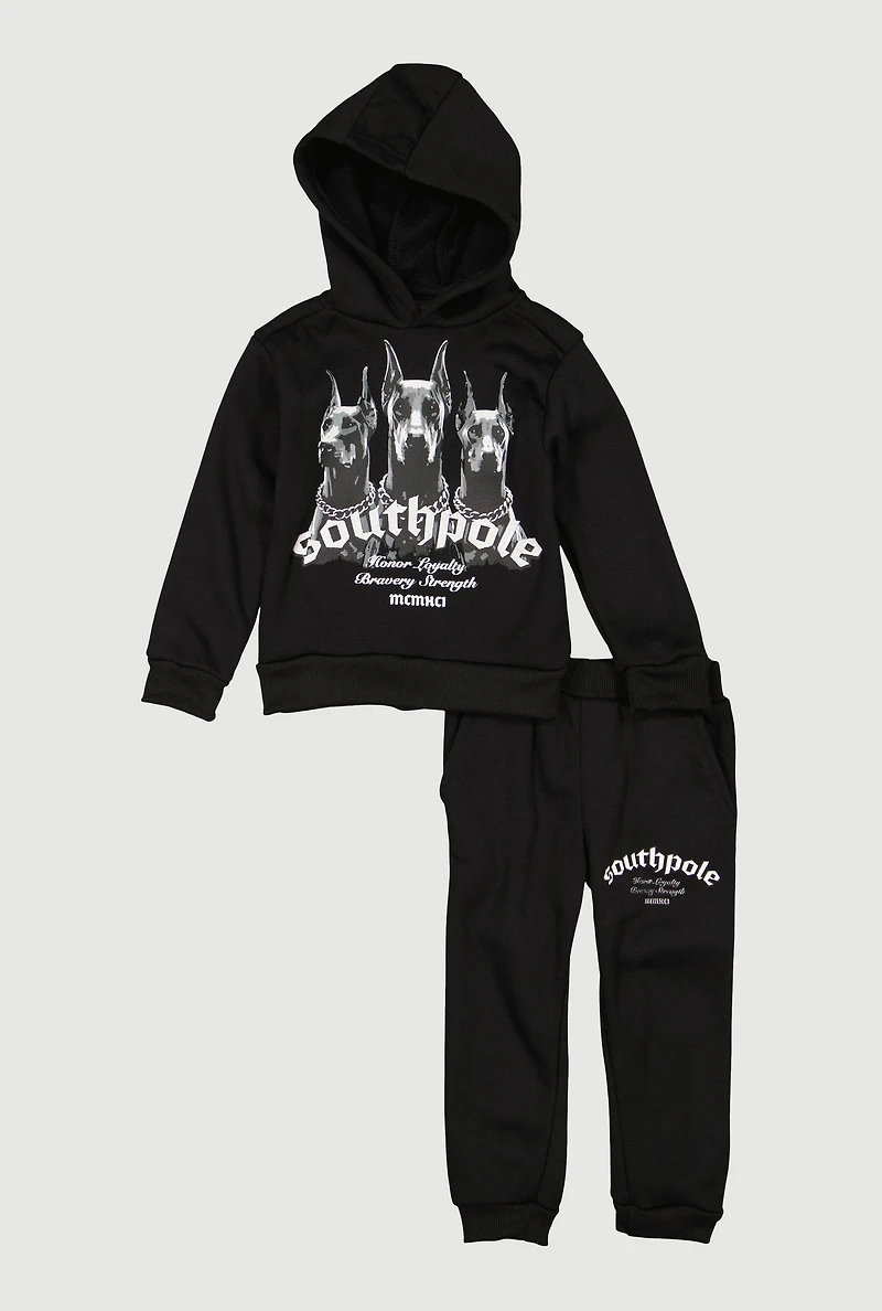 Toddler Boys Doberman Graphic Sweatshirt and Sweatpants