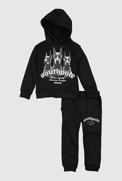 Toddler Boys Doberman Graphic Sweatshirt and Sweatpants