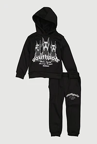 Toddler Boys Doberman Graphic Sweatshirt and Sweatpants