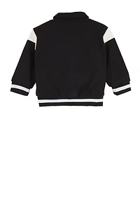 Toddler Boys B Initial Chenille Patch Varsity Jacket