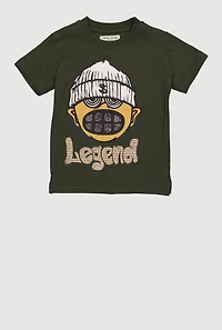 Toddler Boys Legend Graphic Short Sleeve Tee
