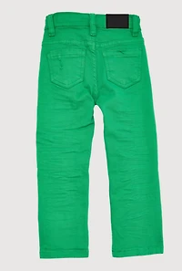 Toddler Boys Patch and Repair Skinny Jeans, Green, Size 4T