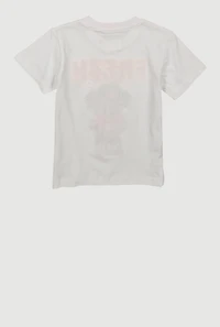 Toddler Boys Fresh Bear Chenille Graphic Tee, White, Size 2T