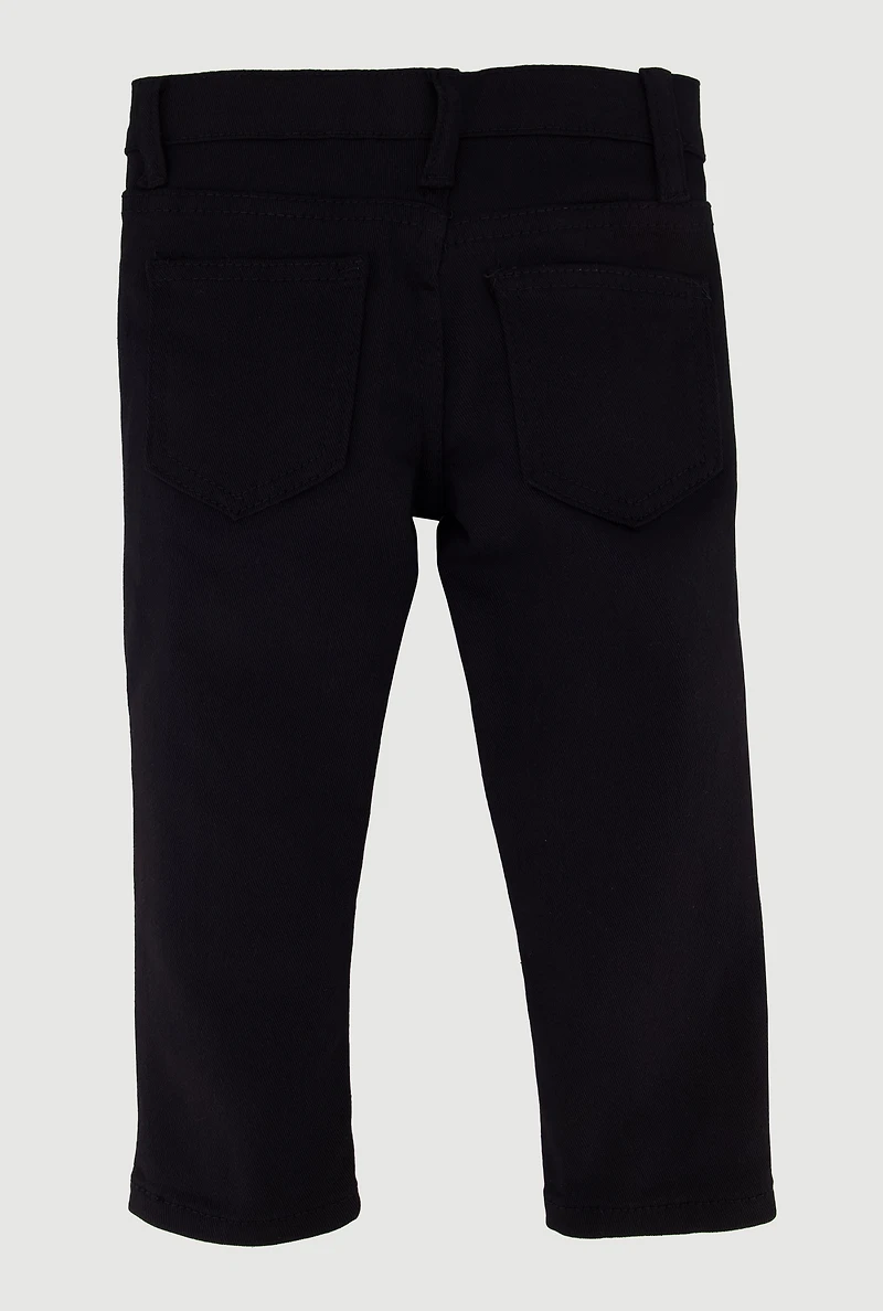 Toddler Boys Hustle C Patch Graphic Skinny Jeans