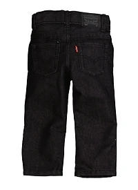 Toddler Boys Levis Solid Straight Leg Jeans, Black, Size 2T