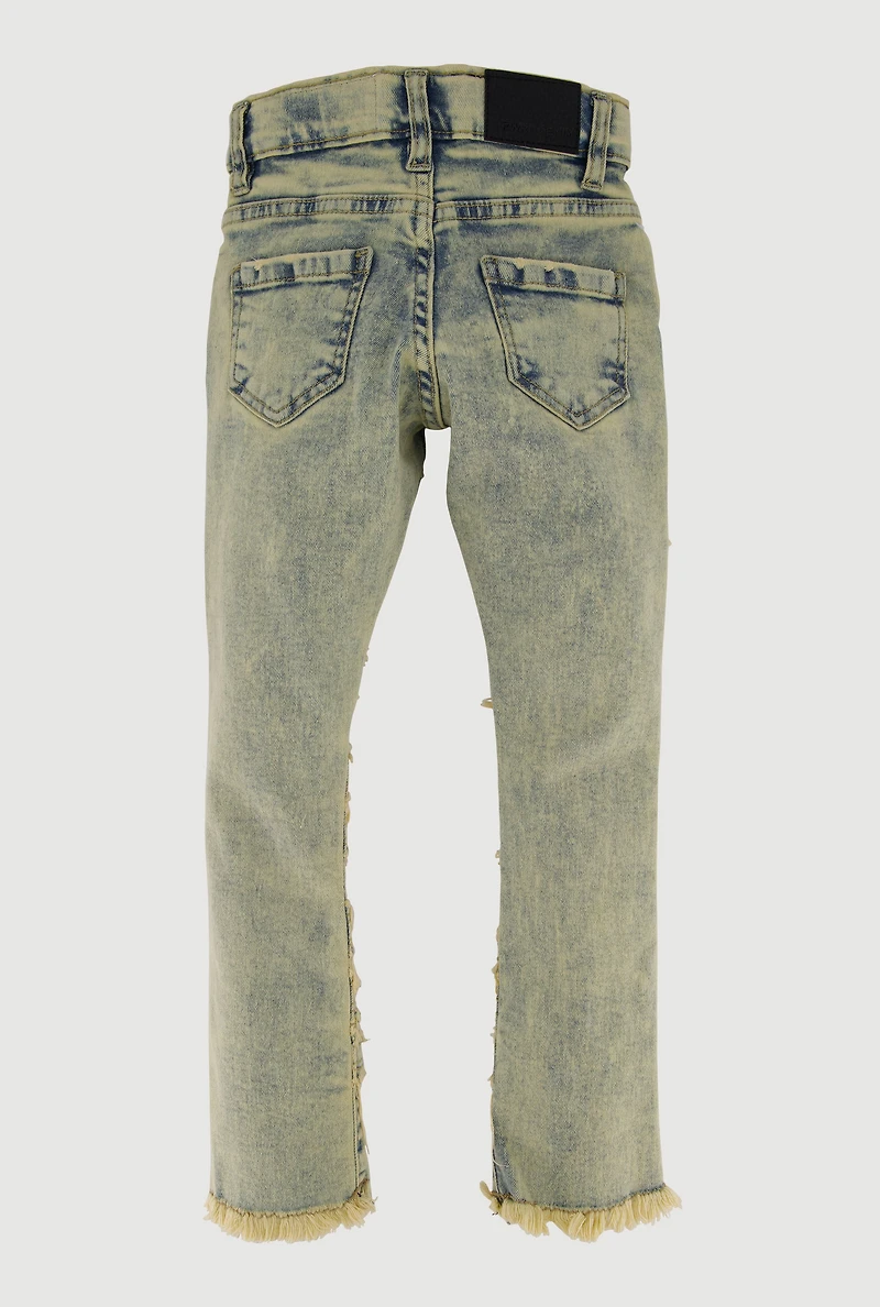Toddler Boys Acid Wash Frayed Jeans
