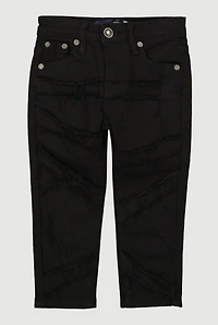 Toddler Boys Frayed Detail Straight Leg Jeans