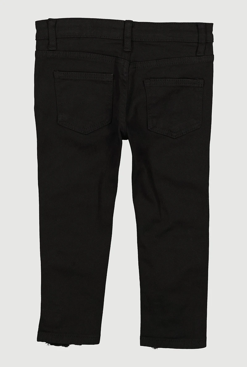 Toddler Boys Distressed Straight Leg Jeans