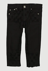 Toddler Boys Frayed Double Knee Carpenter Jeans