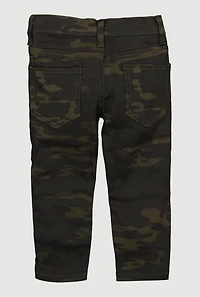 Toddler Boys Camouflage Cargo Skinny Jeans