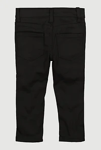 Toddler Boys Patch and Repair Decorative Stitch Skinny Jeans