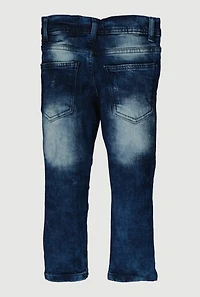 Toddler Boys Whiskered Moto Jeans, Blue, Size 2T