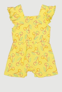 Baby Girls 12-24M Cherry Print Romper with Sunglasses