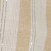 Baby Girls 12-24M Lurex Striped Shirt and Cargo Shorts