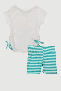 Baby Girls 12-24M Main Character Energy Tee and Shorts, Multi, Size 12M