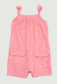 Baby Girls 0-9M Terry Cloth Cherry Print Romper