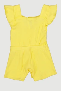 Baby Girls 0-9M Ribbed Knit Romper and Sunglasses