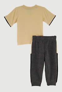 Baby Boys 12-24M Lion Graphic Tee and Sweatpants Set