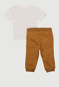 Baby Boys 12-24M Goat 23 Graphic Tee and Joggers Set
