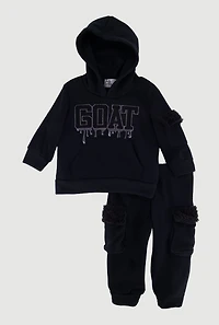 Baby Boys 12-24M GOAT Hoodie and Joggers Set