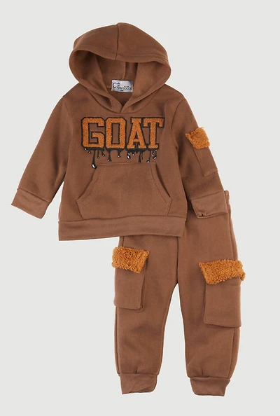 Baby Boys 12-24M GOAT Hoodie and Joggers Set