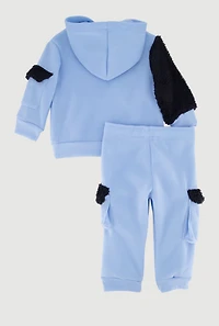 Baby Boys 12M-24M Animal Graphic Hoodie and Cargo Sweatpants