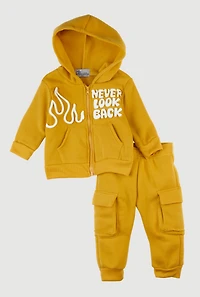 Baby Boys 12-24M Never Look Back Graphic Sweatshirt and Joggers