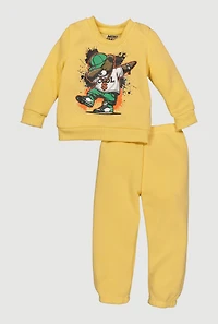Baby Boys 12-24M Cool Bear Sweatshirt and Sweatpants