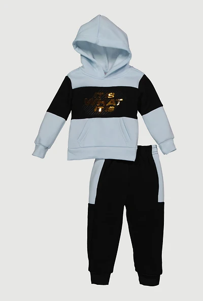Baby Boys 12-24M It Is What Hoodie and Joggers
