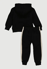 Baby Boys 12-24M King Embossed Graphic Hoodie and Joggers