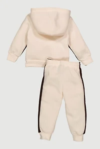 Baby Boys 12-24M Hustle Hard Bear Hoodie and Joggers