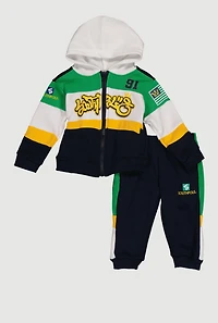 Baby Boys 12-24M Southpole 91 Graphic Hoodie and Sweatpants, Multi,