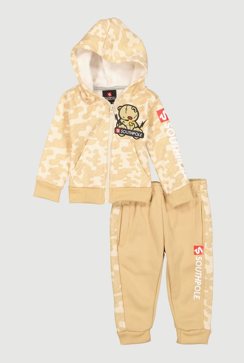 Baby Boys 12-24M Camo Southpole Graphic Hoodie and Sweatpants