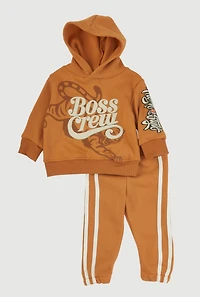Baby Boys 12-24M Boss Crew Graphic Sweatshirt and Sweatpants