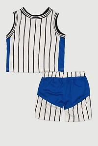 Baby Boys 12-24M Unstoppable Graphic Mesh Jersey and Shorts with Bucket Hat