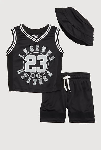 Baby Boys 12-24M Legends Jersey with Shorts and Hat,
