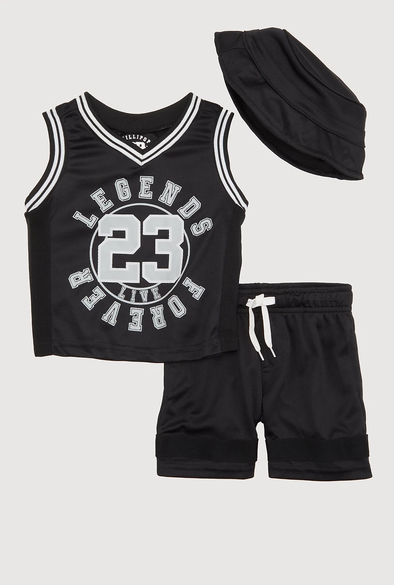 Baby Boys 12-24M Legends Jersey with Shorts and Hat
